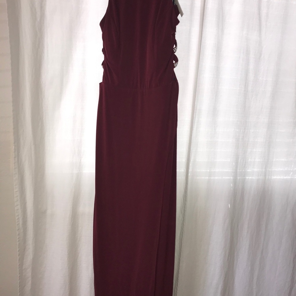 Burgundy formal dress